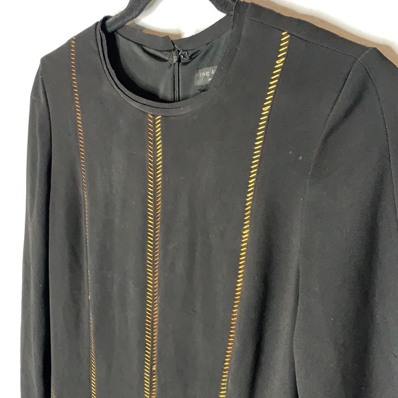 Rag & Bone black orange stitch dress 2 - Picture 3 of 9